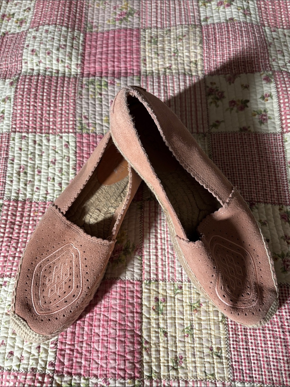 Ugg Pink Suede Slip-On Flats